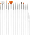 GREEN FABWOOD 15pcs Nail Art Painting Pen Brush