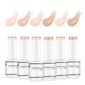 Nicedeco Hema Free Rubber Base Gel Polish for Nails Cruelty Free Vegan 6 Pcs Rubber Gel Nail Strengthener Nude Pink Nail Gel Polish Set 34