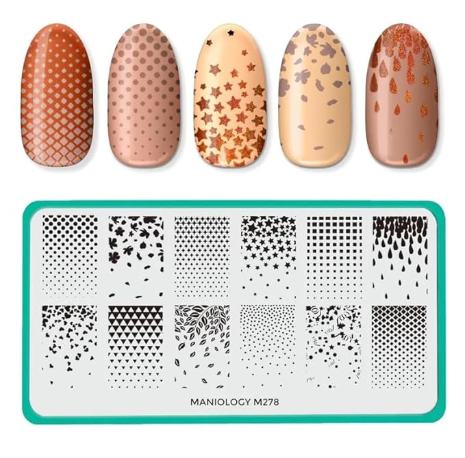 Maniology Hearts and Gradients Nail Stamping Plate Set, Classic Heart Star Gradient Manicures, Layered Nail Art Designs (Hearts + Stars (BM-XL355), Classic Gradients (M278), Bleeding Hearts (M272))