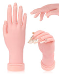Practice Hand for Acrylic Nails Soft Touch Mannequin Hand for Nails, Flexible and Bendable Fake Hand for Nails for Nail Art Beginners
