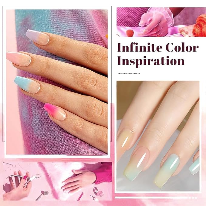 78 Colors Ombre Gel Polish Set Sponge Pat Paint Nail Gel for Gradient Color Floral Designs and Artistic Painting PatGel Polish for Professional Nail Art Creative DIY