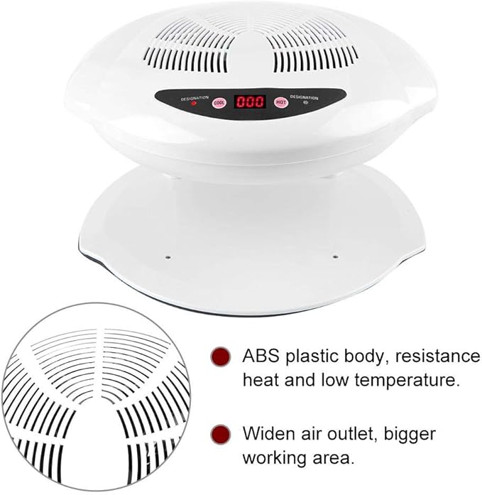Nail Dryer, hot and Cold air Sensor, Manicure Tool for Fan for Drying Nail Polish for Living Room and Home (White)