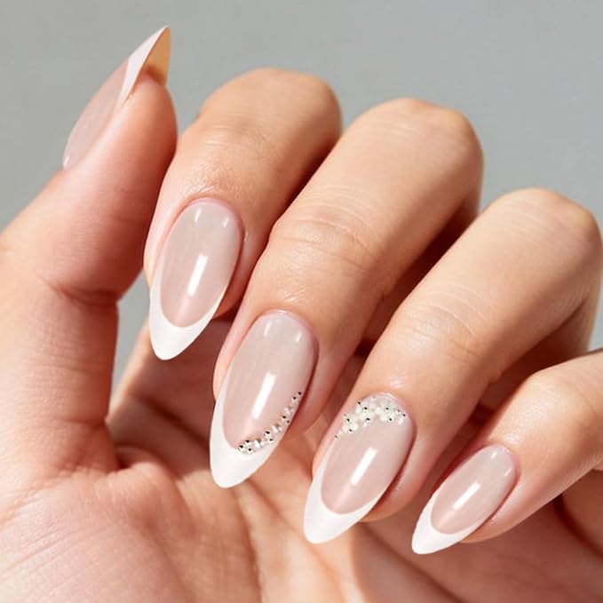6 Packs (144 Pcs) | Reusable Press on Nails | cute nails | 6-Style Bundle | 12 Sizes | Each Style 24 Pcs | Pink themed bow