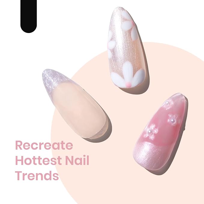 Beetles 3 Pcs 7.5ml Builder Nail Gel No Wipe Base Top Coat Set with Beetles 23Pcs Pastel Color Gel Nail Polish Kit