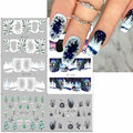 12 Sheets Christmas Nail Stickers Decals for Nail Art Snowflake Christmas Tree Water Transfer Nail Stickers Winter Holiday Nail Art Supplies French Nail Decorations Xmas Nail Art Stickers for Women