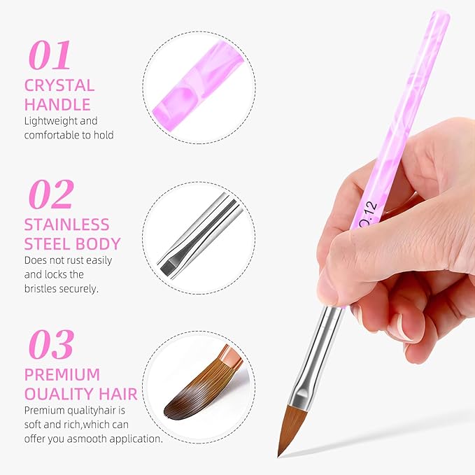 Acrylic Nail Kit with Drill 120ml Liquid Powders Base Coat Top Coat Primer with everything Nails Kit Acrylic Set Manicure Tools Salon DIY
