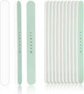 Makartt Nail Buffer: 400/6000 Grit Extra Fine Buffer Nail File, Nail Buffer and Shine Kit for Natural & Acrylic Fingernail, Easy to Hold, Green White, 10 Pcs