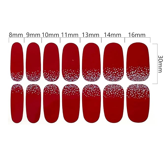 WOKOTO 20 Sheets Dark Solid Nail Polish Stickers, 280Pcs Mixed Color Solid Nail Stickers Full Nail Wraps, Gel Nail Strips Wraps Stick-On Nails Polish Strips Decals for Kids, Women & Girls