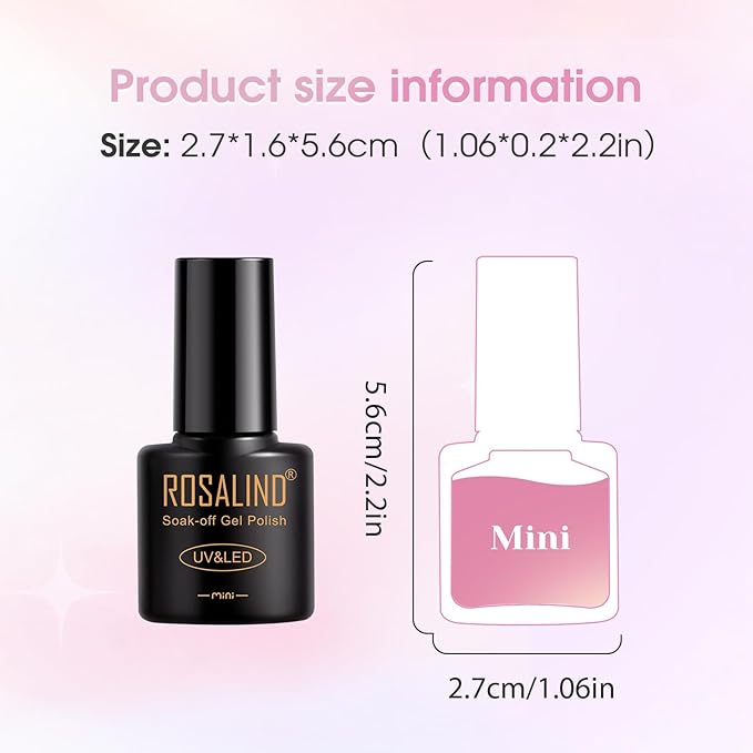 ROSALIND Pearl Gel Nail Polish - 12 Colors Pastel Pink Yellow Blue White Gel Polish Set with Dotting Pen Shell Swirl Thread Effect Soak Off UV Set Shimmer Nail Art Collection Valentine Gifts for Women