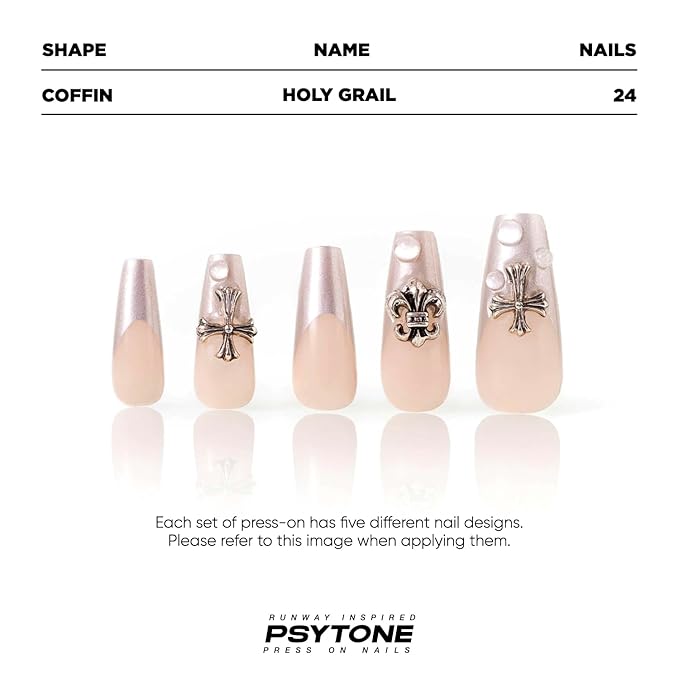 PSYTONE Press on Nails Short Square Fake Nails Flower Silver Glitter Sequins Glue on Nails Purple Full Cover False Nails Press ons Glossy Acrylic Nails Reuseable Stick on Nails for Women 30 Pcs