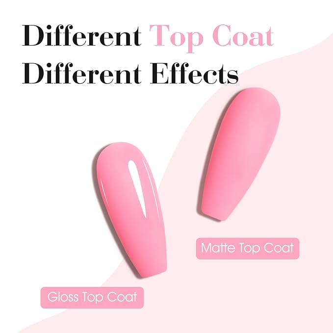 CANNI Baby Pink Gel Nail Polish, 1Pcs Pink Gel Polish Color Nail Polish High Gloss Soak Off U V Nail Manicure Salon DIY
