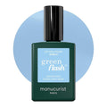Manucurist Green Flash LED Pastel Blue Bubble Gel Nail Polish - Vegan, 12-Free, Plant-Based Gel Polish - Strengthens and Protects the Nail - Gel Nail Polishes - Gel Polish - Made in France - 0.5 fl oz