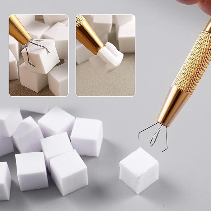 100pcs Nail Sponges Set for Ombre Gel,Nail Art Tools Set,Nail Sponges,Gel Polish Sponge,Nail Sponges for Nail Art,Ombre Sponge for Nails,Grabber Pen