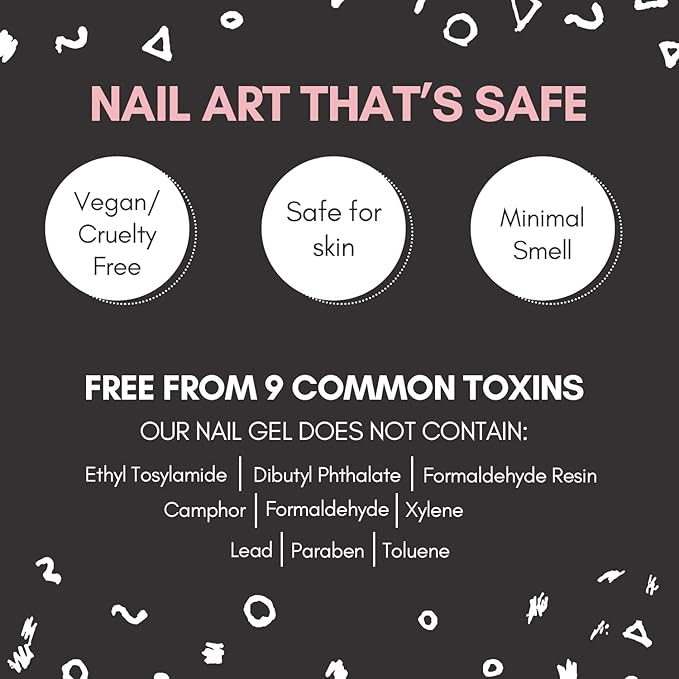 Makartt Black White Black White Nail Gel Bundle with Nail Dehydrator and Nail Primer Kit Noir & Blanc Set Soak Off LED Nail Gel Polish Nail Art Bonder for Nail Prepping, Superior Bo
