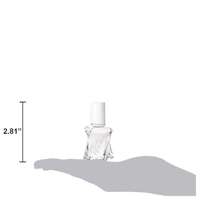 essie gel couture long-lasting nail polish, vegan, ivory white, First Fitting, 0.46 fl oz