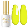 Imtiti Neon Gel Nail Polish, 0.5 Fl Oz Neon Yellow LED U V Gel Polish DIY Nail Art Starter Manicure Salon Kit