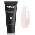 AIMEILI Poly Nail Extension Gel Builder Nail Gel Hema Free Poly Nail Enhancement Nail Art Design DIY Salon Nail At Home Gift for Women Nail Gel - 067