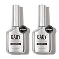 GAOY 2 Pcs 16ml Clear Builder Gel for Nails, Nail Strengthener in a Bottle, Nail Extension Hard Gel, Soak Off Long Lasting UV Light Cure, Base Coat Top Coat Needed