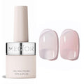 MEGIOR Milky Pink Jelly Gel Nail Polish 0.5 Fl Oz Neutral Transparent Colors Soak Off UV LED Lamp Light Cure Gel Polish Kit for Salon and Nail Art Starter Manicure DIY at Home