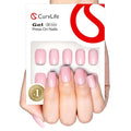 Curvlife Soft Gel Press on Nails, 30Pcs 15 Sizes Gel Nail Tips, Pink Style Full Cover Design Reusable Fake Nails Kit with Glue and Adhesive Tabs