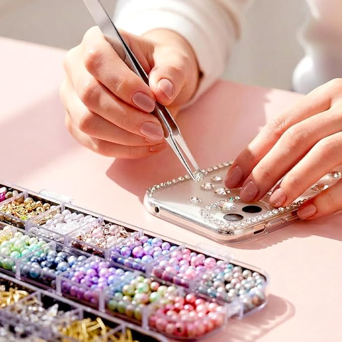 Colorful DIY Resin Rhinestone Kit, Multicolor Flatback Jelly Gems for Bedazzling, Diamond Art, Nail Art & Crafts, Includes Jewelry Glue and DIY Decorating Tools (1 Set+50ML Glue)