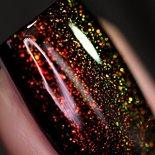ILNP The Alchemist - Vivid Orange, Green Iridescent Topper Nail Polish