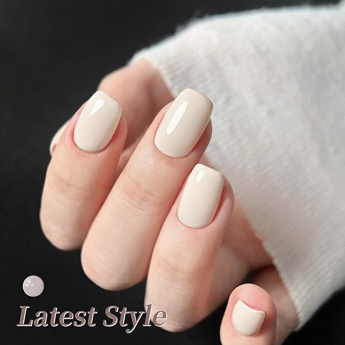Born Pretty Nude Gray Pink Gel Nail Polish Set 6 Colors Cream Milky White Beige Gray Pink Neutral Gel Polish Soak off U v Gel Polish Kit for Salon Manicure and Nail Art DIY at Home