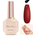 MelodySusie Matte Gel Top Coat - 15ml Powder-Resist Formula, Long-Lasting UV Curable for Detail Chrome Powder Painting, DIY Nail Art, Salon-Grade Matte Finish
