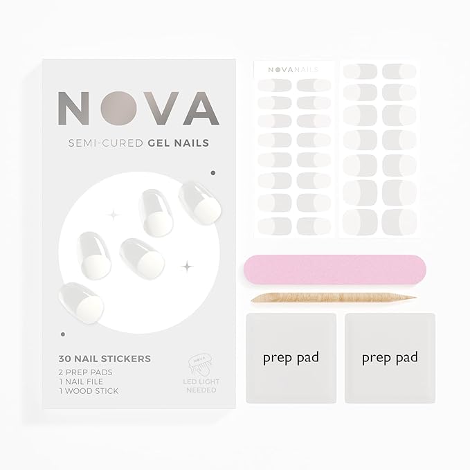Semi Cured Gel Nail Strips (Jolie)