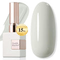 Double Rhythm 15ML Gel Polish Pure Sheer Same Color Same Bottle Soak Off Gel Polish Art Manicure Salon DIY at Home for Women (Light Gray-A1387)