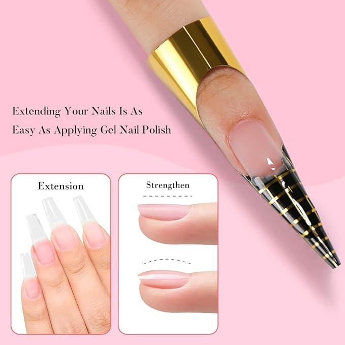 AIMEILI Nude Pink Builder Base Gel for Nails, Hema Free, Cruelty Free, Vegan, No Need Slip Solution, Soak Off Gel Nail Polish 6pcs X 10ml - Kit Set 37