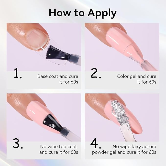 Makartt 3D Sculpting Gel for Nail Art: No Wipe UV Texture Gel, 5g Silver Fairy Aurora Powder Glitter Mud for Nails & Charms
