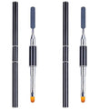 Aliotech 2 Pack of Polygel Brush and Picker Dual-Ended 2 IN 1 Design Stainless Steel Nail Brush Polygel Slice Tool for Nail Art Acrylic Nails Extension Quick Building Gels by Aliotech
