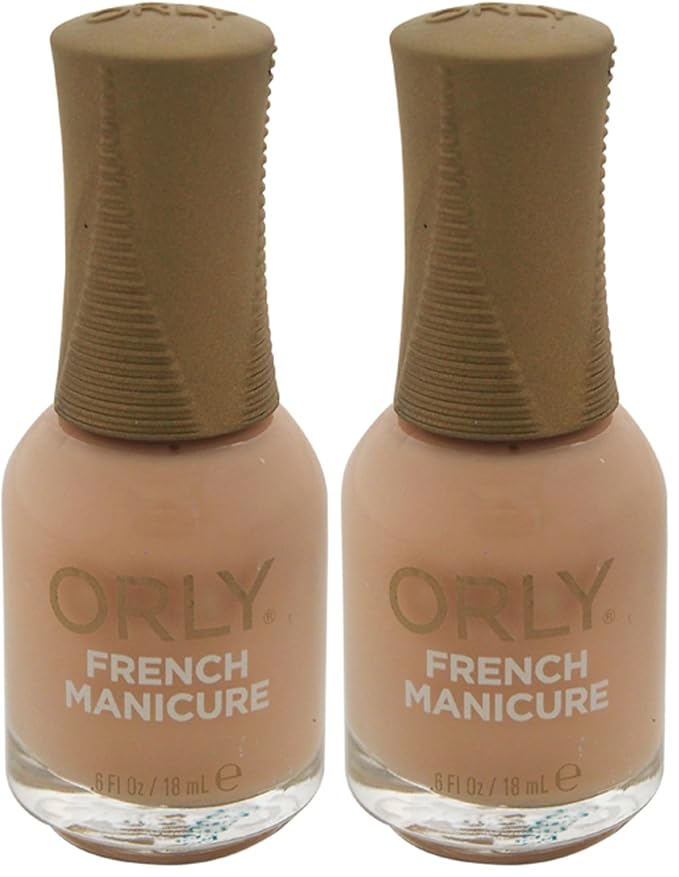 Orly Nail Lacquer, French Man Sheer Nude, 0.6 Fluid Ounce (Pack of 2)