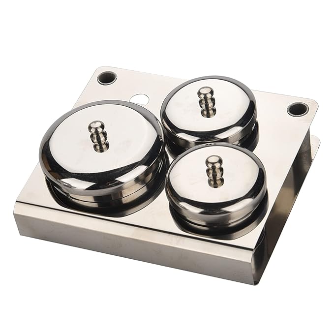 Stainless Steel Nail Liquid Container Mini Bowl for Acrylic Powder & Liquid – Nail Art Tools Organizer Holder with Lid for Manicure Salon Use