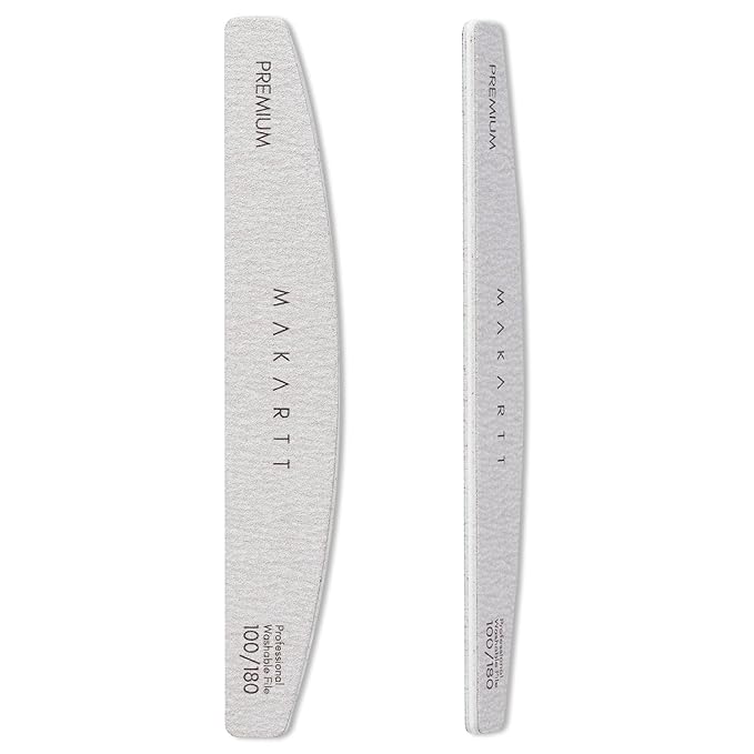 Makartt Nail Rhinestone Glue for Nails, Super Strong Gel Nail Glue for Rhinestones Bundle Nail File, 100/180 Grit Nail Files for Natural Nails, Professional Strong Emery Boards
