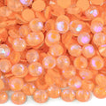Blinginbox Flatback Rhinestones Round Gems, 1440pcs Luminous Series Glass Stones Neon Gems Non Hotfix Crystal Rhinestones for Nail Charms Crafts Clothes Tumblers,Living Coral AB Luminous,SS20.