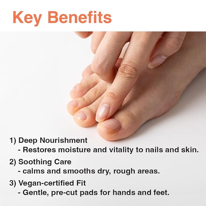 Fermentation Ampoule Pad | Nail & Cuticle Treatment Wipes | Vegan Hydrating Nail Care | Fermented Herbal Extracts | Easy Daily Nail Repair | Korean Beauty On-the-Go | 3PCS