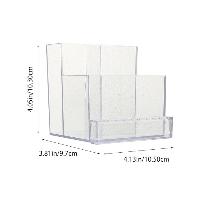 Beaupretty Nail Drill Bit Organizer Case 4.13X4.13X4.05In Compact Storage Box Portable Nail Grinding Head Holder for Manicure Salon and Home Use