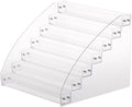 Clear Nail Polish Display Holder, Nail Varnish Organiser 7 Layers Nail Polish Acrylic Clear Makeup Display Stand Rack Organizer Holder (7 layers)