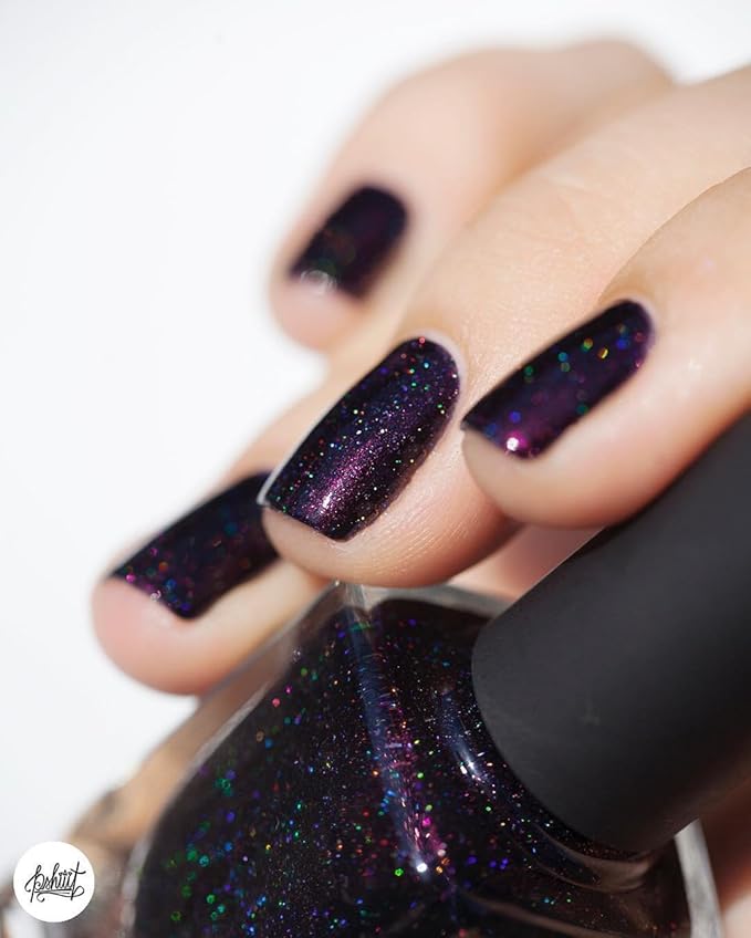 ILNP Mon Amour - Dark Purple Holographic Nail Polish