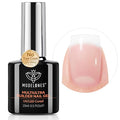 modelones Builder Nail Gel, Clear Builder for Nails No Top Coat Needed, C-Curve Sculpting, Glossy Jelly Finish Crystal Clear, No-Wipe, 9-in-One LED Lamp Cured Color Gel Polish for Quick Diy Salon