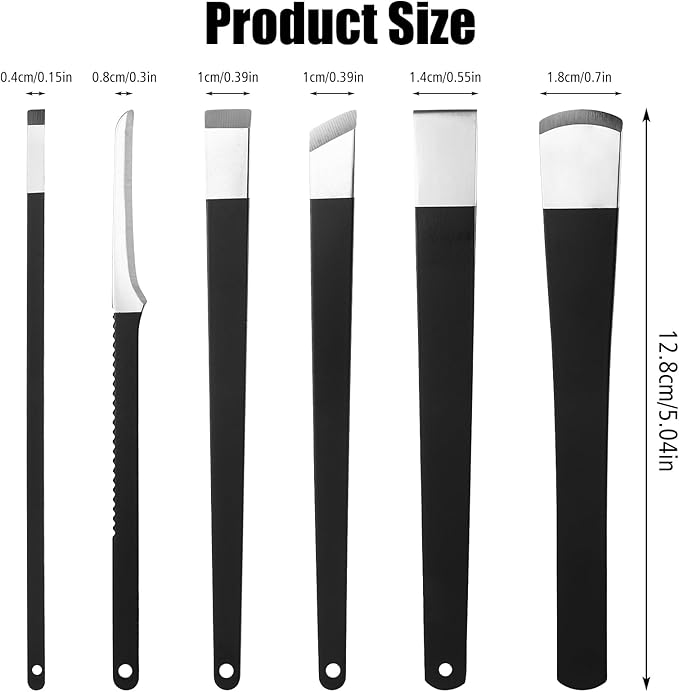 cobee 6 Pcs Ingrown Toenail Removal Kit, Callus Shaver Ingrown Toenail Tool with A Storage Box, Foot Callus Remover Tool Pedicure Knife for Foot Care Dead Skin Corn File Rasp