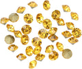 1440pcs Rhinestones Round Point Back Crystal Gem Glass Diamante Rhinestones Nail Art Decoration Jewelry Finding Beads Craft Gems (Gold, 2.0mm)