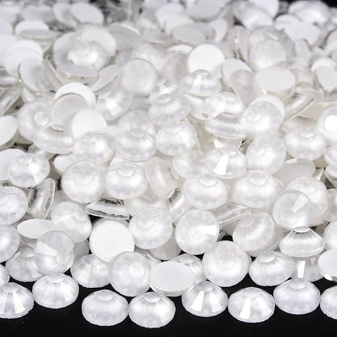 Blinginbox Flatback Glass Rhinestones,Bedazzler Gems 2880pcs Non Hotfix Crystal Rhinestones for Nail Charms Crafts Clothes Tumblers,White Neon,Mixed SS6-20 of 0.07-0.18in