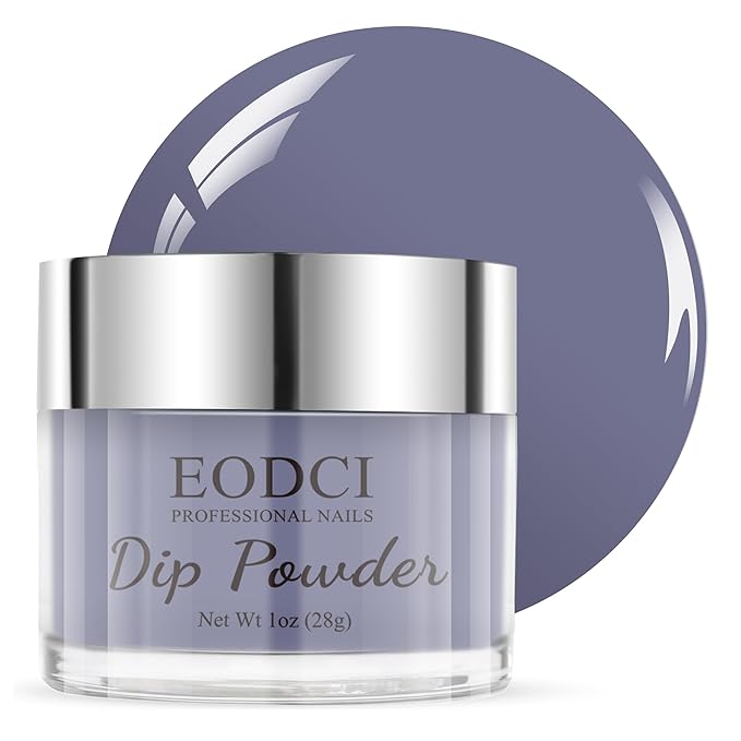1oz Colorful Grey Color Dip Powder, No Needed Nail Lamp Curing Odor-Free&Long-Lasting Nail Art Starter Manicure Salon DIY at Home Natural Dry