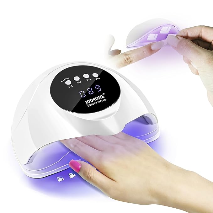 JODSONE U V LED Nail Lamp,2-in-1 Design for Nail Tip and Gel Nails Polish Fast Curing with 4 Timer Smart Sensor