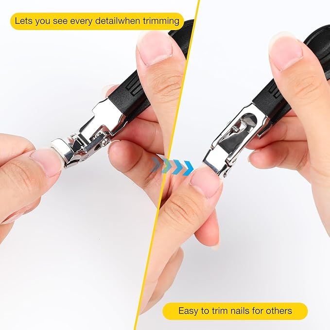 ClipMaster Pro Toenail Clippers,Dotmalls ClipMaster Pro,Grishay ClipMaster Pro,Clip Master Pro for Thick Nails,Large Angled Head Toenail Clippers with Wide Opening for Elderly Seniors(1Pcs)
