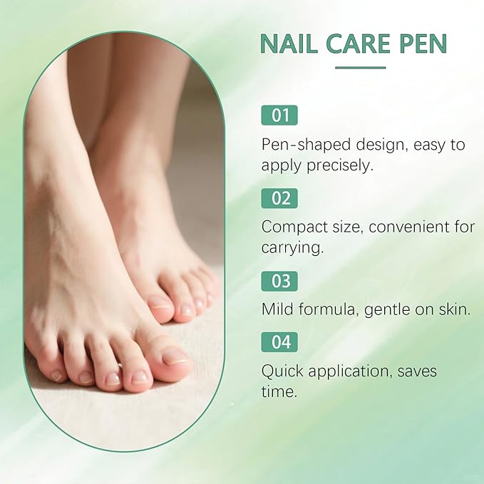 Nail Fungus Pen–Toenail Fungus Treatment Extra Strength for Toe Nail Repair Pen for Damaged Nails - 25% Undecylenic Acid with added Tea Tree Oil(3 PCS)