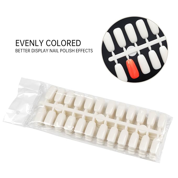 Professional 216 Nail Colors Display Chart, Nail Gel Polish Organizer Card Book, Nail Art Salon Nail Swatch Stick Card board Painting Practice Book